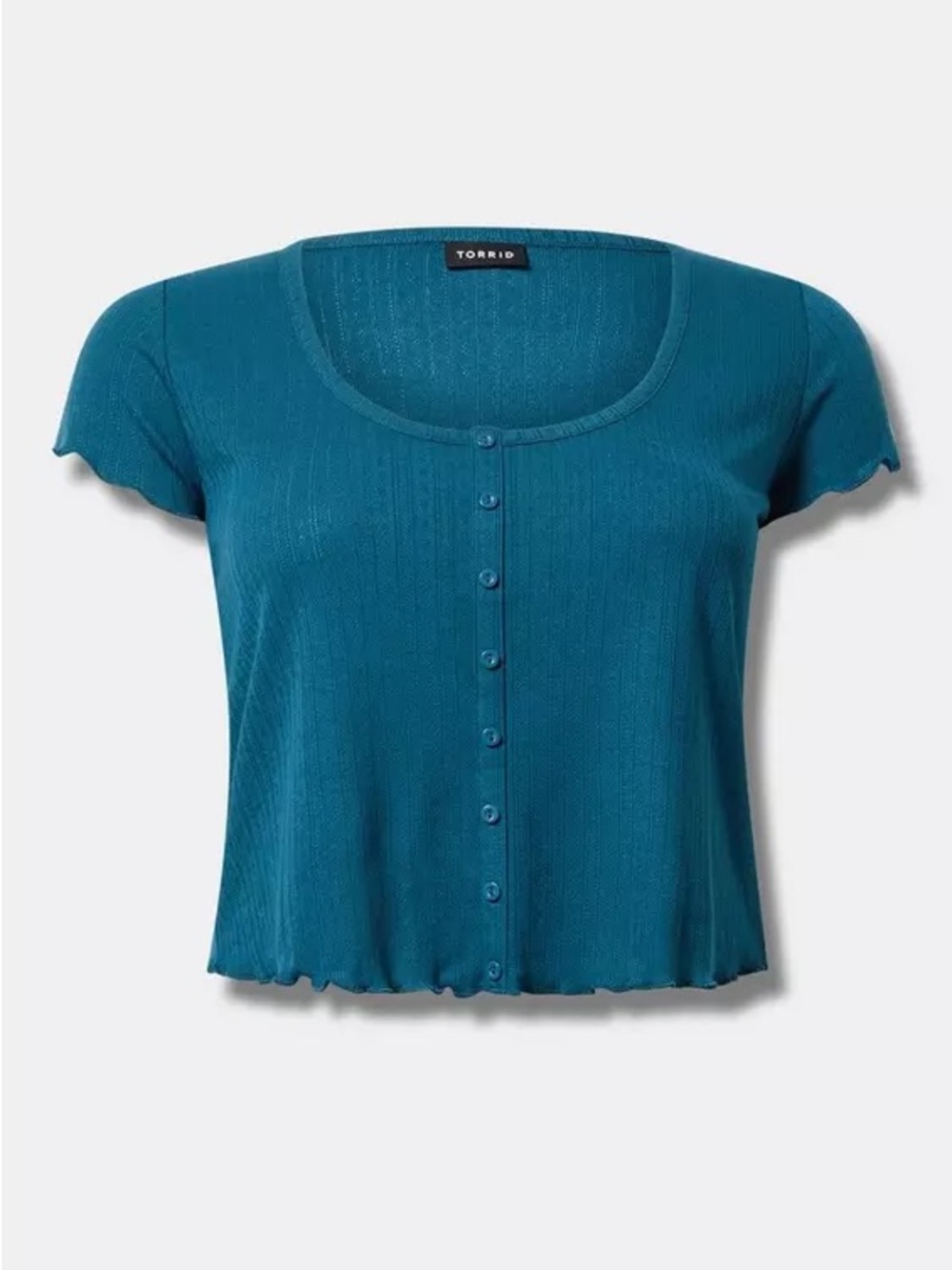 Torrid Button-Up Tee - Picture 4 of 6